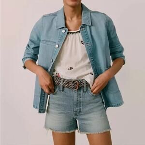 [Madewell] Balsam Wash The Perfect Jean Shorts High Rise Cut-Off Denim Size 29